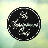 Alleen Op Afspraak | Script Lettertype Raamsticker (Vel 3)