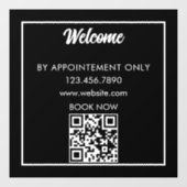 Alleen op afspraak Zakelijke aangepaste winkelpui Raamsticker (Vel)