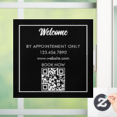 Alleen op afspraak Zakelijke aangepaste winkelpui Raamsticker (Huis)