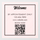 Alleen op afspraak Zakelijke aangepaste winkelpui Raamsticker (Vel)