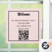 Alleen op afspraak Zakelijke aangepaste winkelpui Raamsticker (Huis)