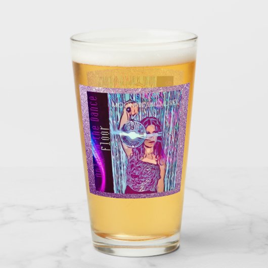 Alleen op de Dance Floor Glass Cup Glas (Voorkant gevuld)