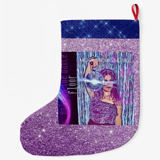 Alleen op de Dance Floor Grote Kerstsok (Achterkant)