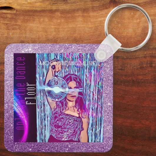 Alleen op de Dance Floor Sleutelhanger (Achterkant)