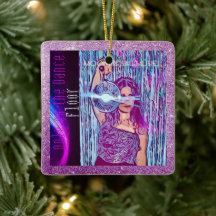 Alleen op de Dance Floor Square Ornament