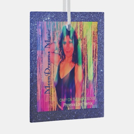 Alleen op de dansvloer Remix Blue Ornament (Voorkant Rechts)