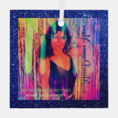 Alleen op de dansvloer Remix Blue Ornament (Achterkant)