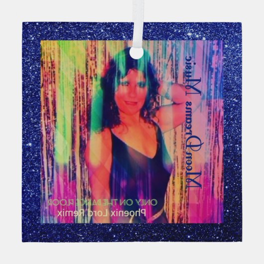 Alleen op de dansvloer Remix Blue Ornament (Achterkant)