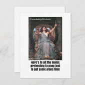 Alleen op de troon feestdagenkaart (Voorkant / Achterkant)