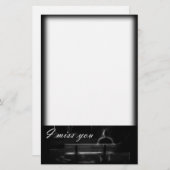 Alleen op een Park Bench Briefpapier (Voorkant / Achterkant)