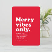 Alleen op een retroflector feestdagenkaart (Staand voorkant)