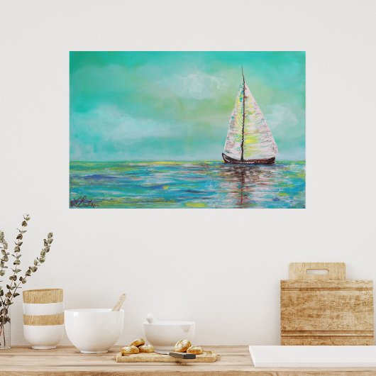 Alleen op het Poster Zee (Keuken)