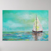 Alleen op het Poster Zee (Voorkant)