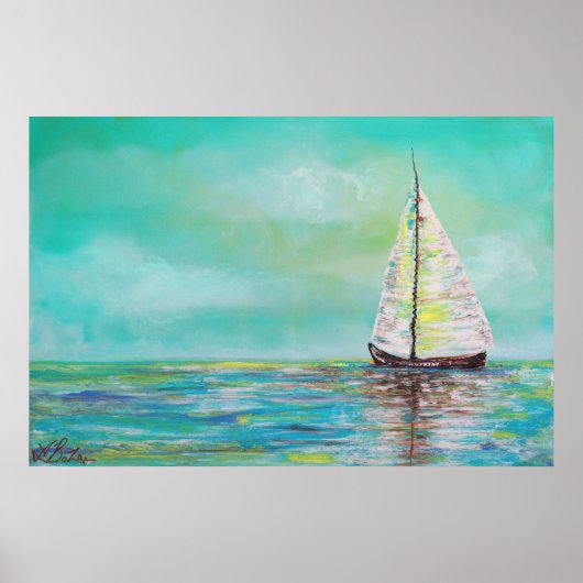 Alleen op het Poster Zee (Voorkant)