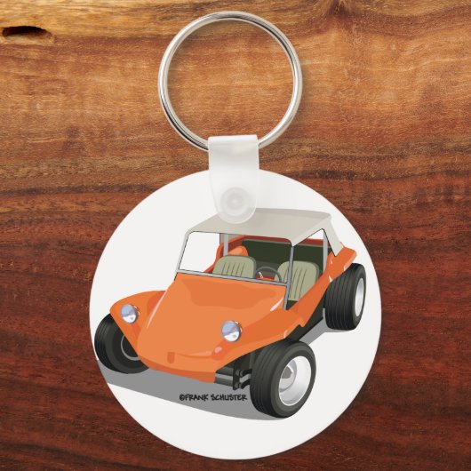 Alleen Oranje manx Sleutelhanger (Voorkant)