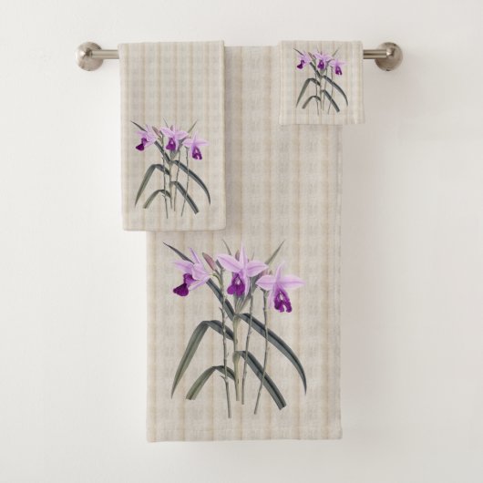 Alleen Orchids Bath Towel Set Bad Handdoek (Insitu)