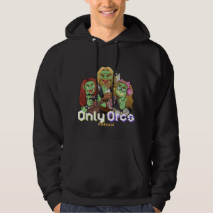Alleen Orcs Podcast Mannen Hoodie - zwart