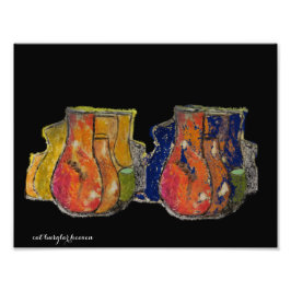 Alleen oude flessen foto afdruk