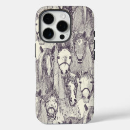 alleen paarden mulberry pearl iPhone 16 pro hoesje