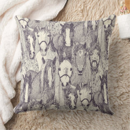 alleen paarden mulberry pearl kussen