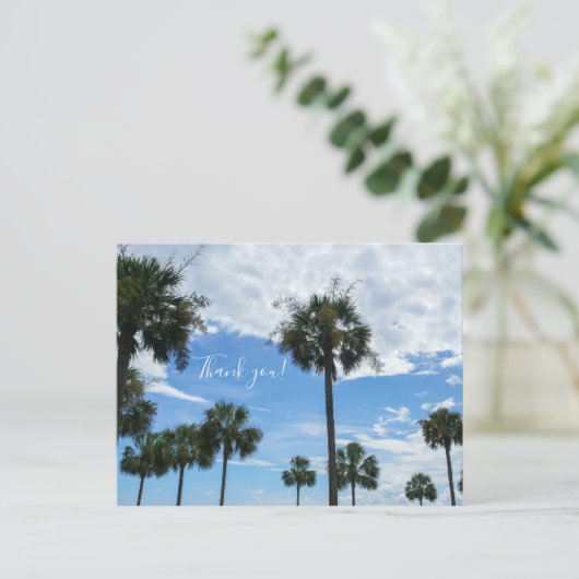 Alleen Palmbomen Dank Je Kaart (Staand voorkant)