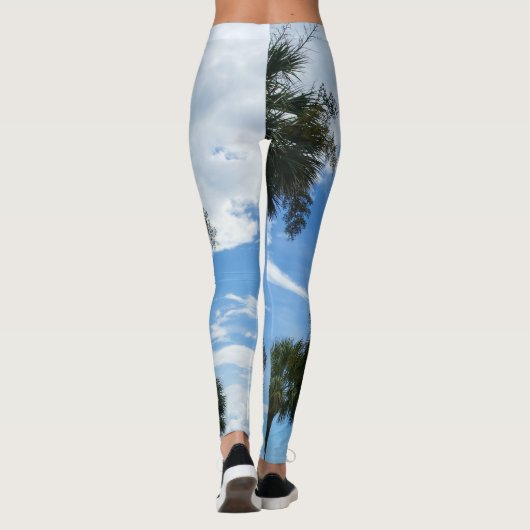 Alleen palmbomen leggings (Achterkant)