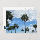 Alleen Palmboom Bedankt Ansichtkaart Briefkaart (Voorkant / Achterkant)