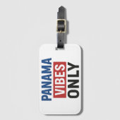 Alleen Panama Vibes - Energie van het koude eiland Bagagelabel (Voorkant (verticaal))