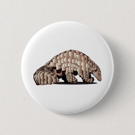 Alleen PANGOLIN Ronde Button 5,7 Cm (Voorkant)