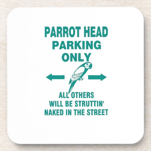 Alleen parkeren bier onderzetter (Voorkant)