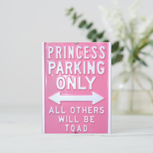 Alleen parkeren bij prinses briefkaart (Staand voorkant)