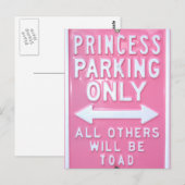 Alleen parkeren bij prinses briefkaart (Voorkant / Achterkant)