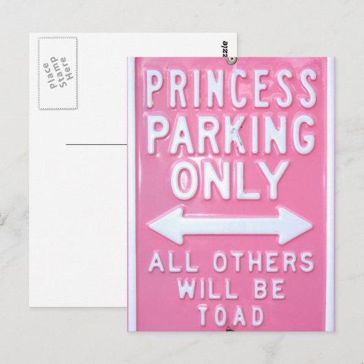 Alleen parkeren bij prinses briefkaart (Voorkant / Achterkant)