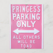 Alleen parkeren bij prinses briefkaart (Voorkant)