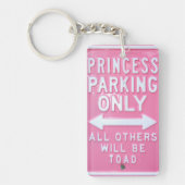 Alleen parkeren bij prinses sleutelhanger (Voorkant)