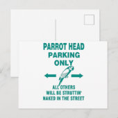 Alleen parkeren briefkaart (Voorkant / Achterkant)