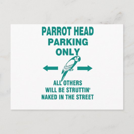 Alleen parkeren briefkaart (Voorkant)