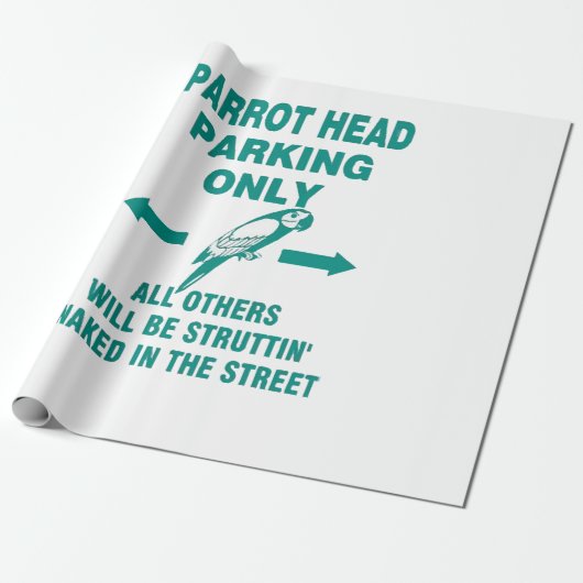 Alleen parkeren cadeaupapier (Uitgerold)