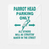 Alleen parkeren fleece deken (Voorkant)