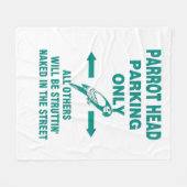 Alleen parkeren fleece deken (Voorkant (Horizontaal))