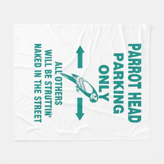 Alleen parkeren fleece deken (Voorkant (Horizontaal))