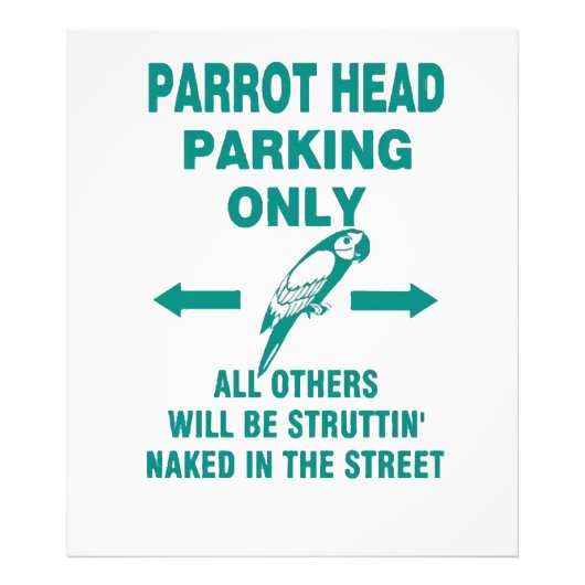 Alleen parkeren foto afdruk (Voorkant)