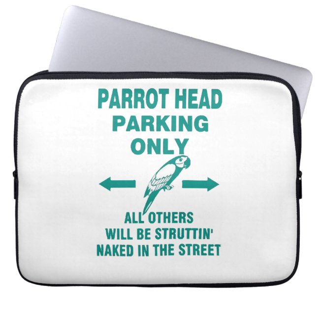 Alleen parkeren laptop sleeve (Voorkant)