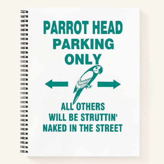 Alleen parkeren notitieboek (Voorkant)