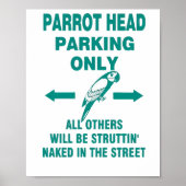 Alleen parkeren poster (Voorkant)