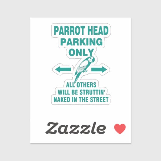 Alleen parkeren sticker (Vel)