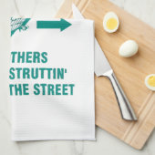 Alleen parkeren theedoek (Quarter Fold)