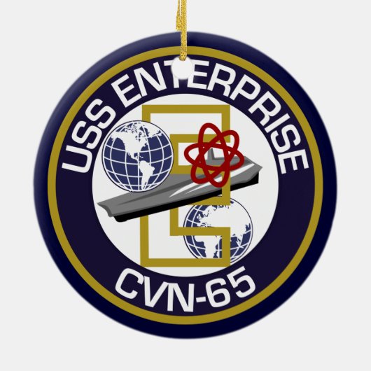 Alleen patches - USS Enterprise Keramisch Ornament (Achterkant)