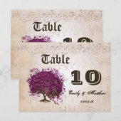 Alleen Peachy Sangria Heart Leaf Tree Briefkaart (Voorkant / Achterkant)