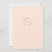 Alleen Peachy Wedding Save the Date (Achterkant)